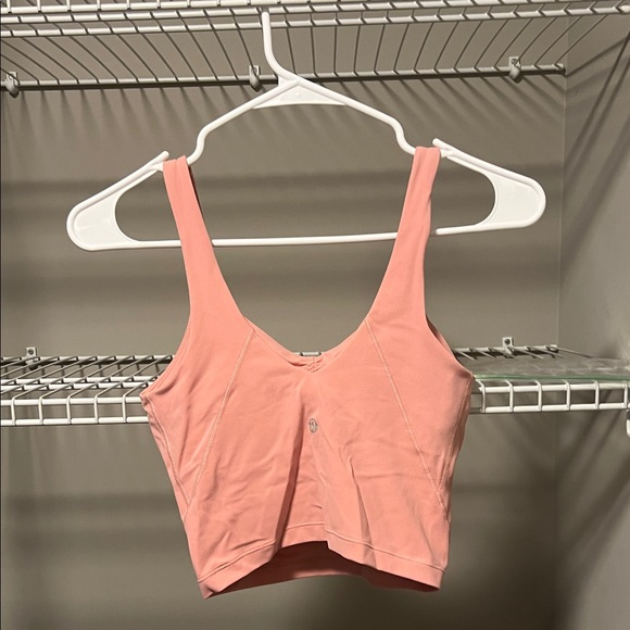NWOT 🍋 Lululemon Coral Ruched Align Top - Size 0 - Picture 3 of 3